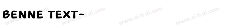 Benne Text字体转换